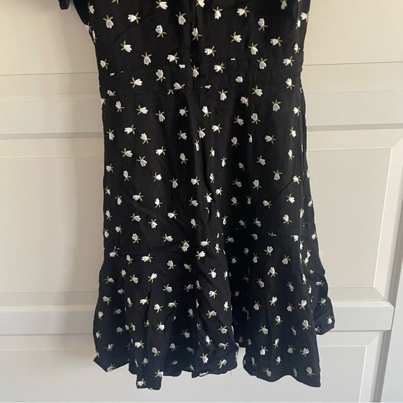 Jill Stuart Womens Floral Short Sleeve V Neck Mini Sheath Dress 22775 - Picture 7 of 14